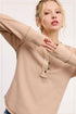 RELAXED WAFFLE KNIT TOP
